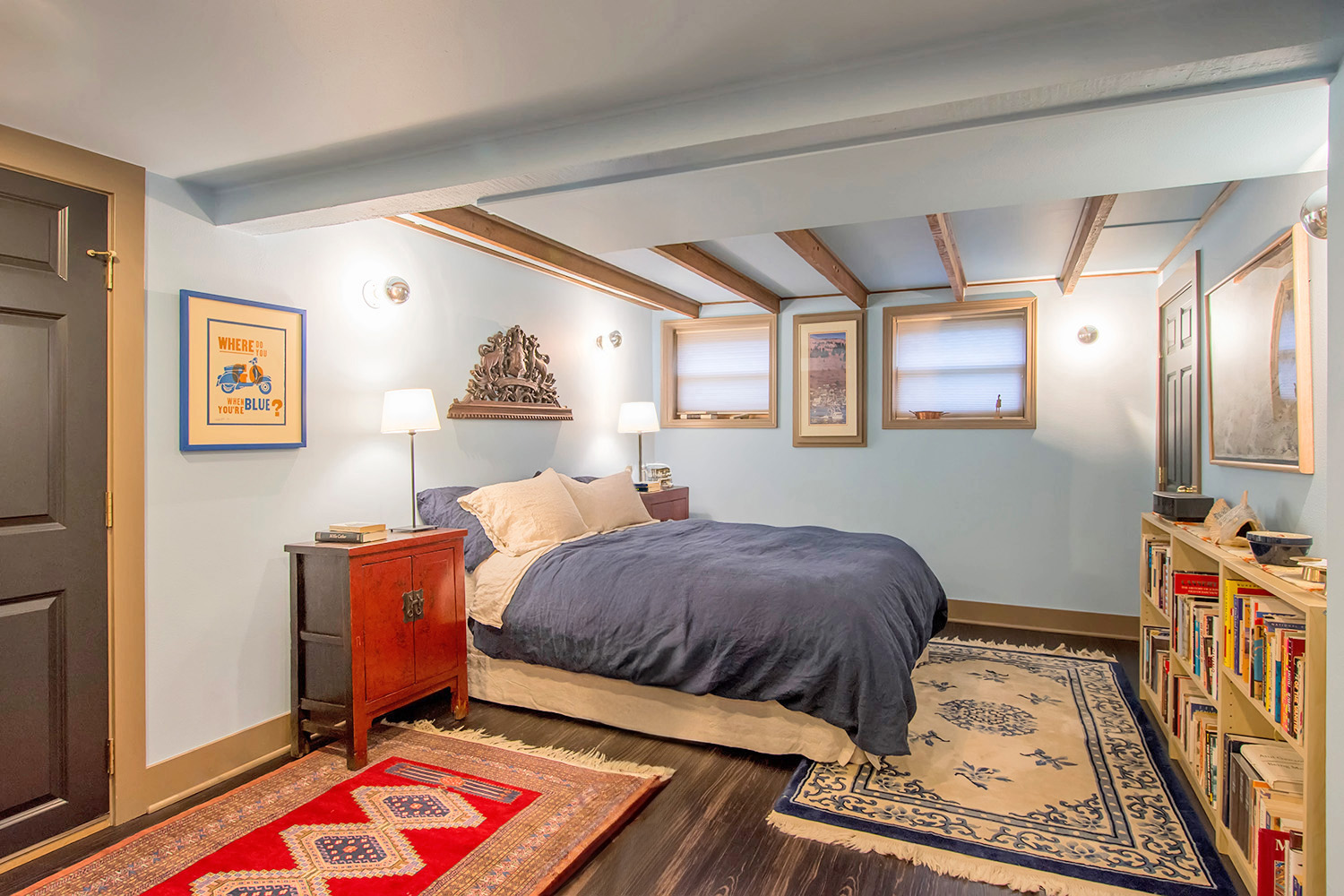 Basement remodel bedroom - Wallingford Seattle Vintage Charmer
